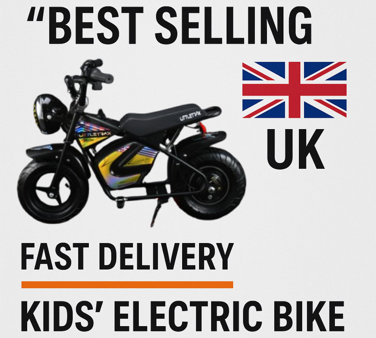 NEW LittleTrax Kids Electric Monkey Bike 350w Dirt bike ride on toy similar to 50cc off road bike