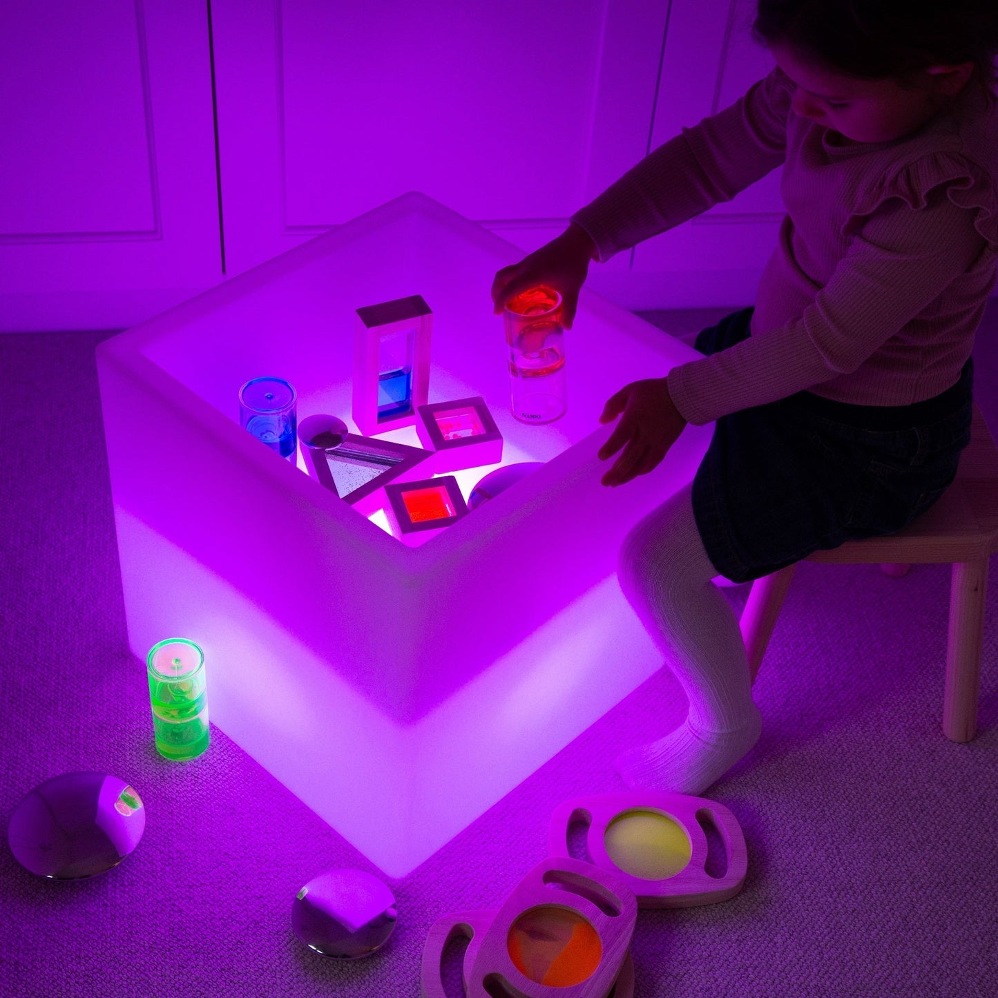 Sensory Glow Play Cube
