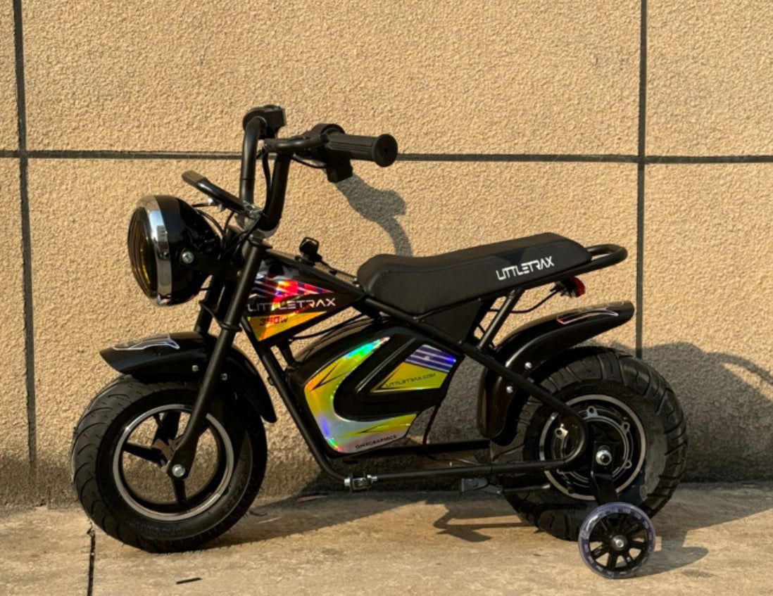 NEW LittleTrax Kids Electric Monkey Bike 350w Dirt bike ride on toy similar to 50cc off road bike