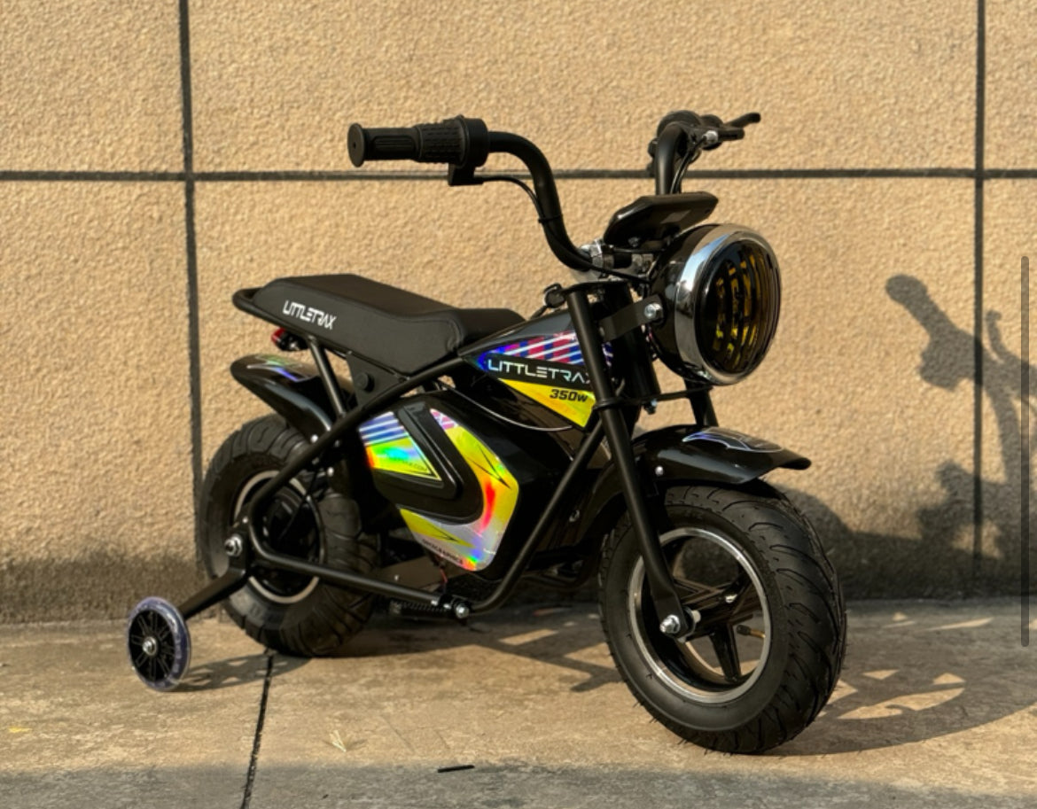 NEW LittleTrax Kids Electric Monkey Bike 350w Dirt bike ride on toy similar to 50cc off road bike