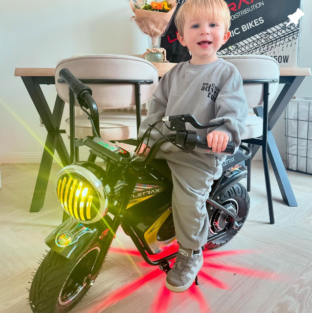 NEW LittleTrax Kids Electric Monkey Bike 350w Dirt bike ride on toy similar to 50cc off road bike