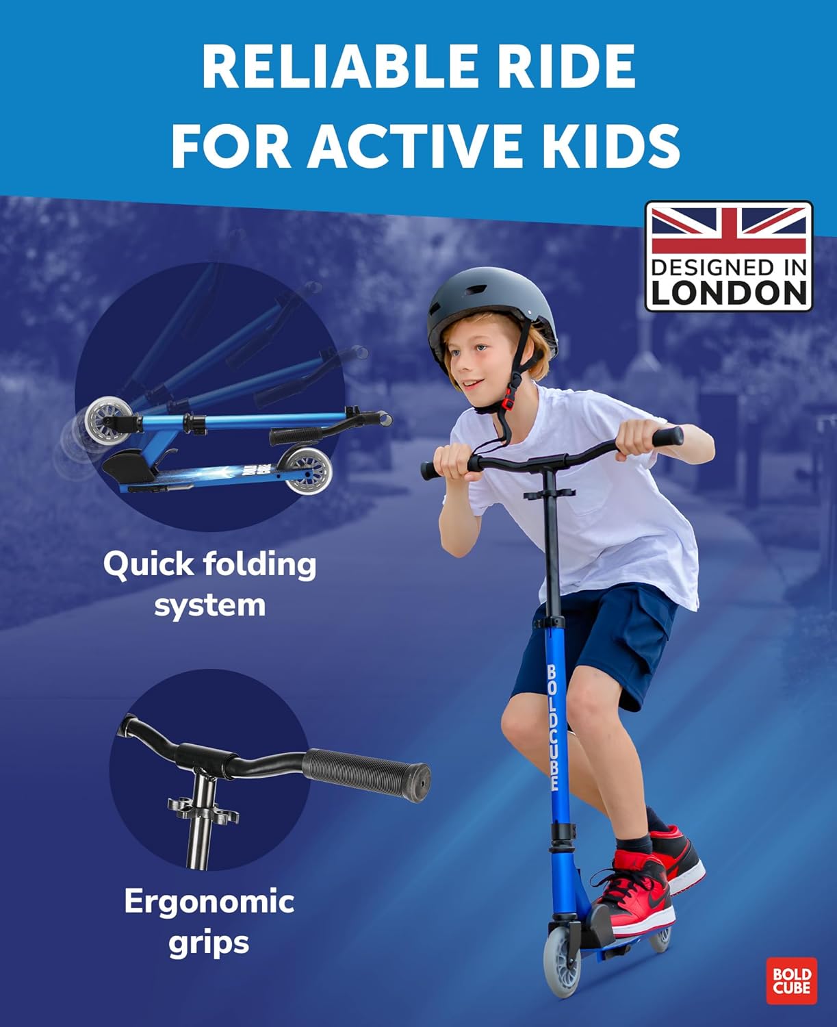 Sapphire - Deluxe 2 Wheel Scooter