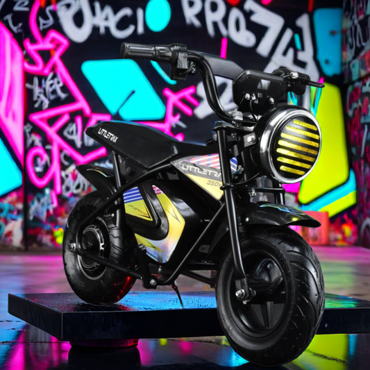 NEW LittleTrax Kids Electric Monkey Bike 350w Dirt bike ride on toy similar to 50cc off road bike
