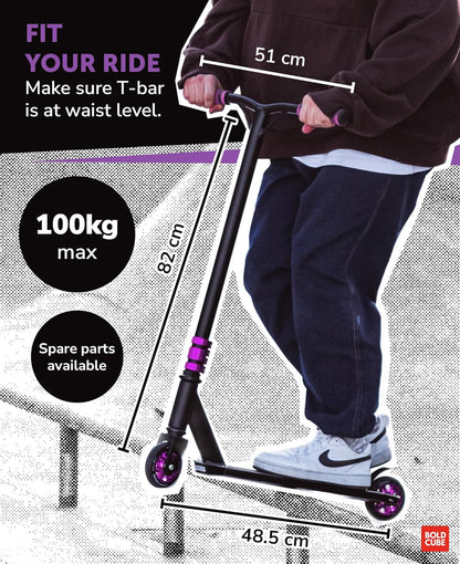 Purple - Deluxe Stunt Scooter