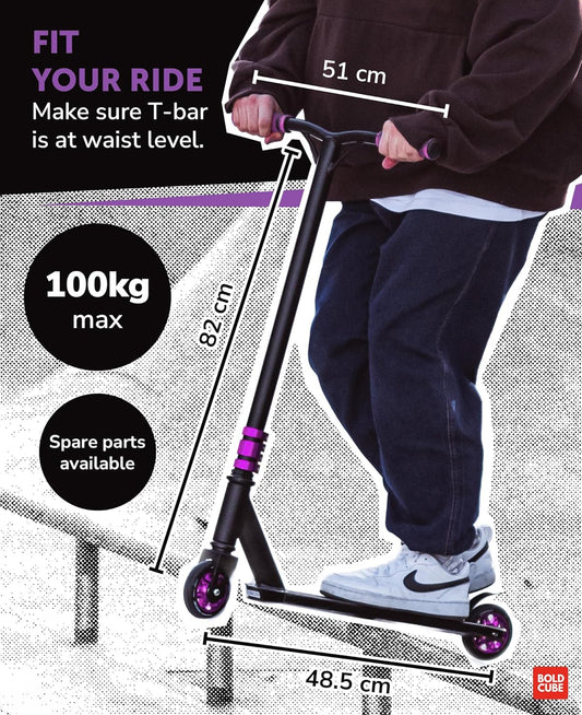 Purple - Deluxe Stunt Scooter
