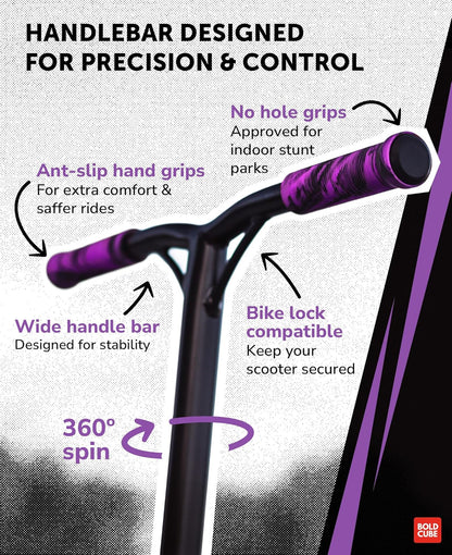 Purple - Deluxe Stunt Scooter