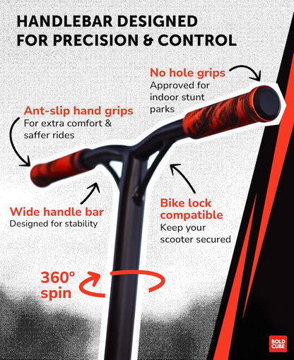 Black - Deluxe Stunt Scooter