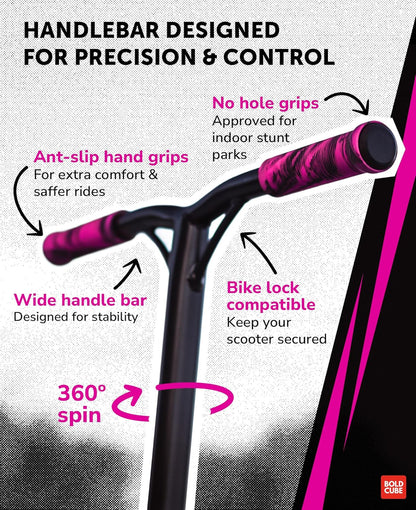Pink - Deluxe Stunt Scooter