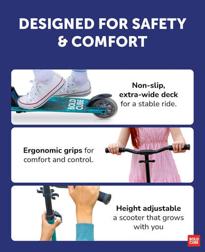Sapphire - Deluxe 2 Wheel Scooter