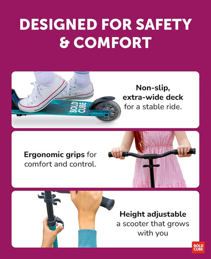 Fuchsia - Deluxe 2 Wheel Scooter