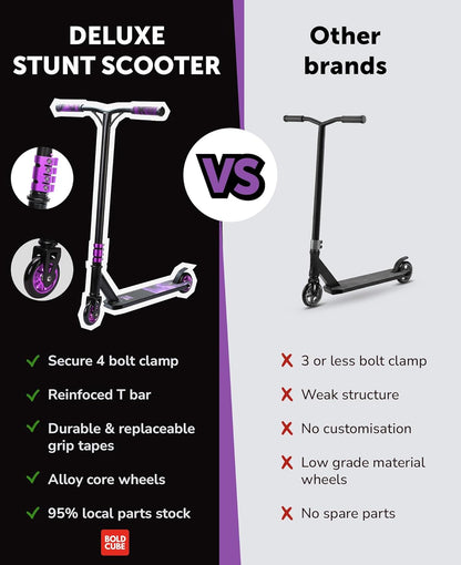 Purple - Deluxe Stunt Scooter