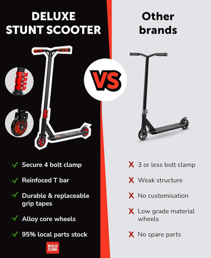 Black - Deluxe Stunt Scooter