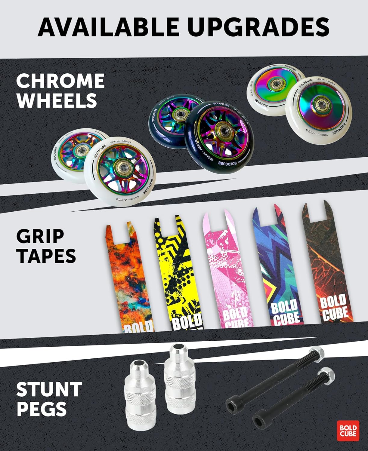 Black - Deluxe Stunt Scooter