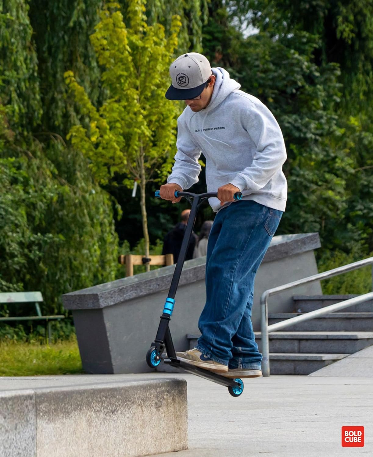 Cyan - Deluxe Stunt Scooter