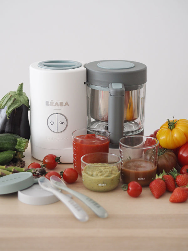 Béaba Babycook® Neo Baby Food Steamer Blender Grey/White