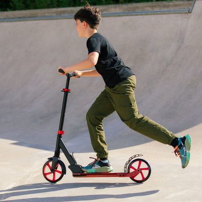 Burgundy - Big 2 Wheel Scooter