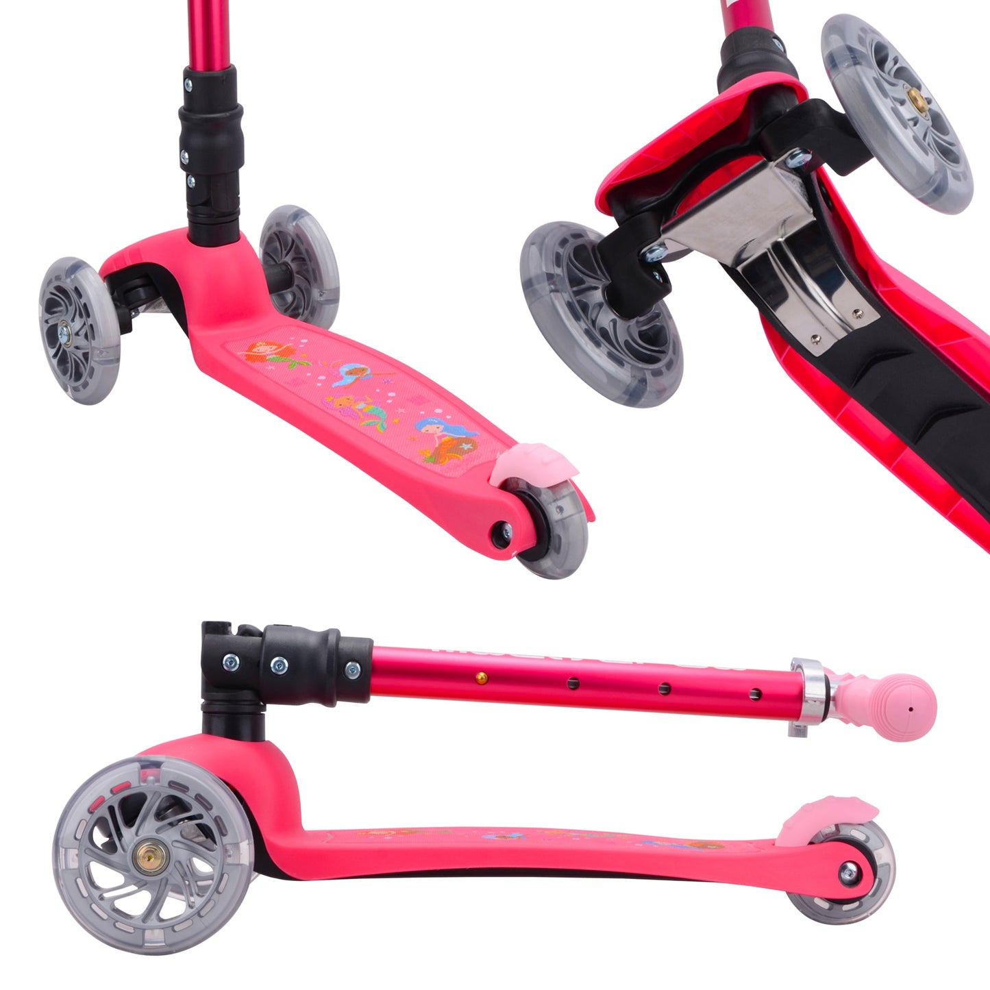 Mermaid - Teeny Fold 3 Wheel Scooter