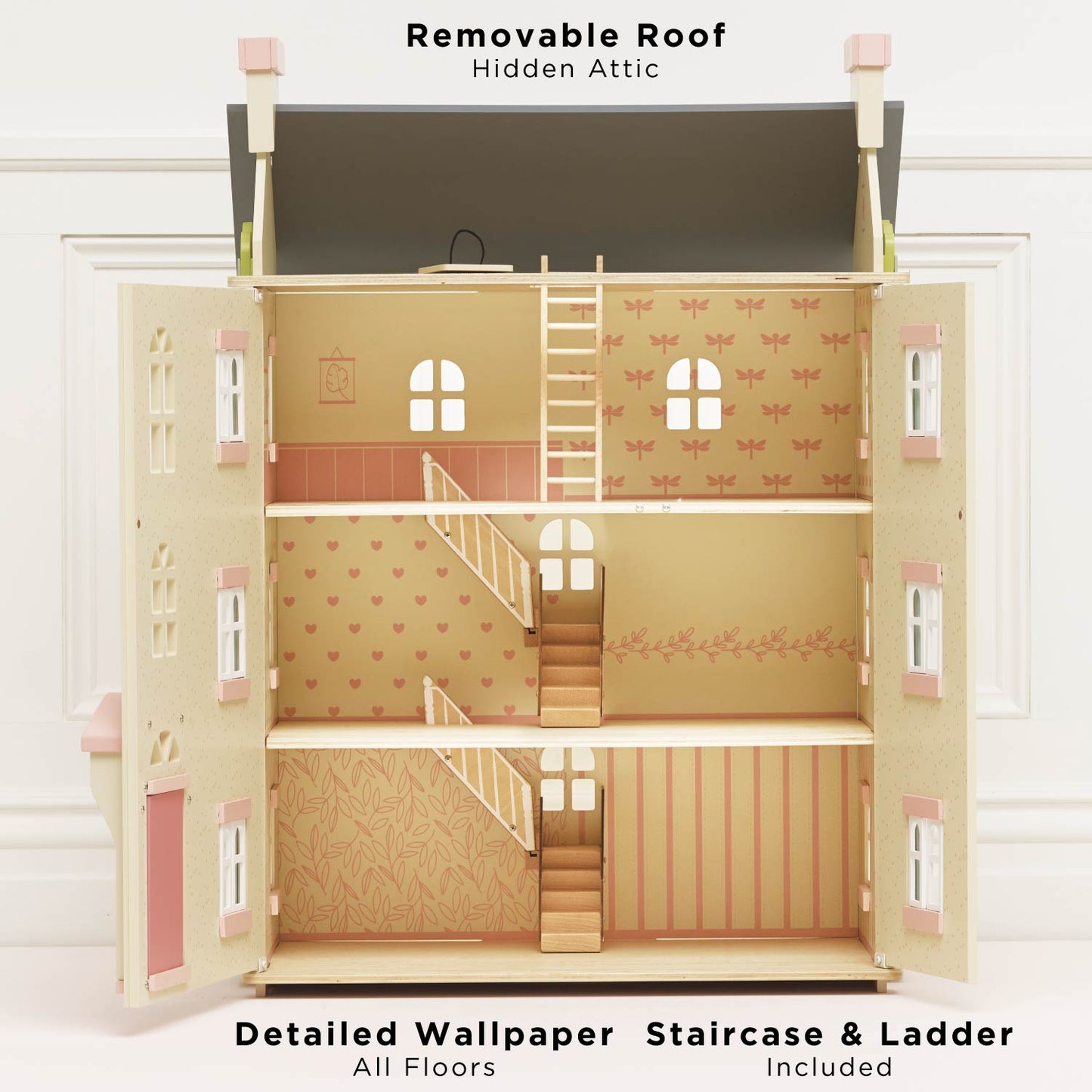 Cherry Tree Hall Wooden Dolls House