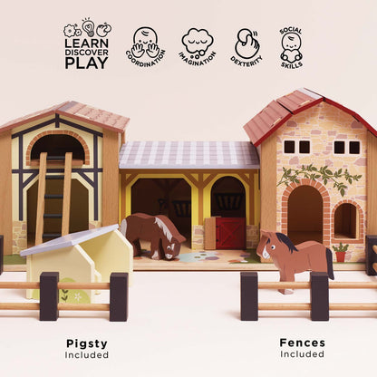 Wooden Farmyard Stables