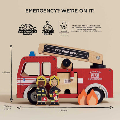 Toy Fire Engine & Characters