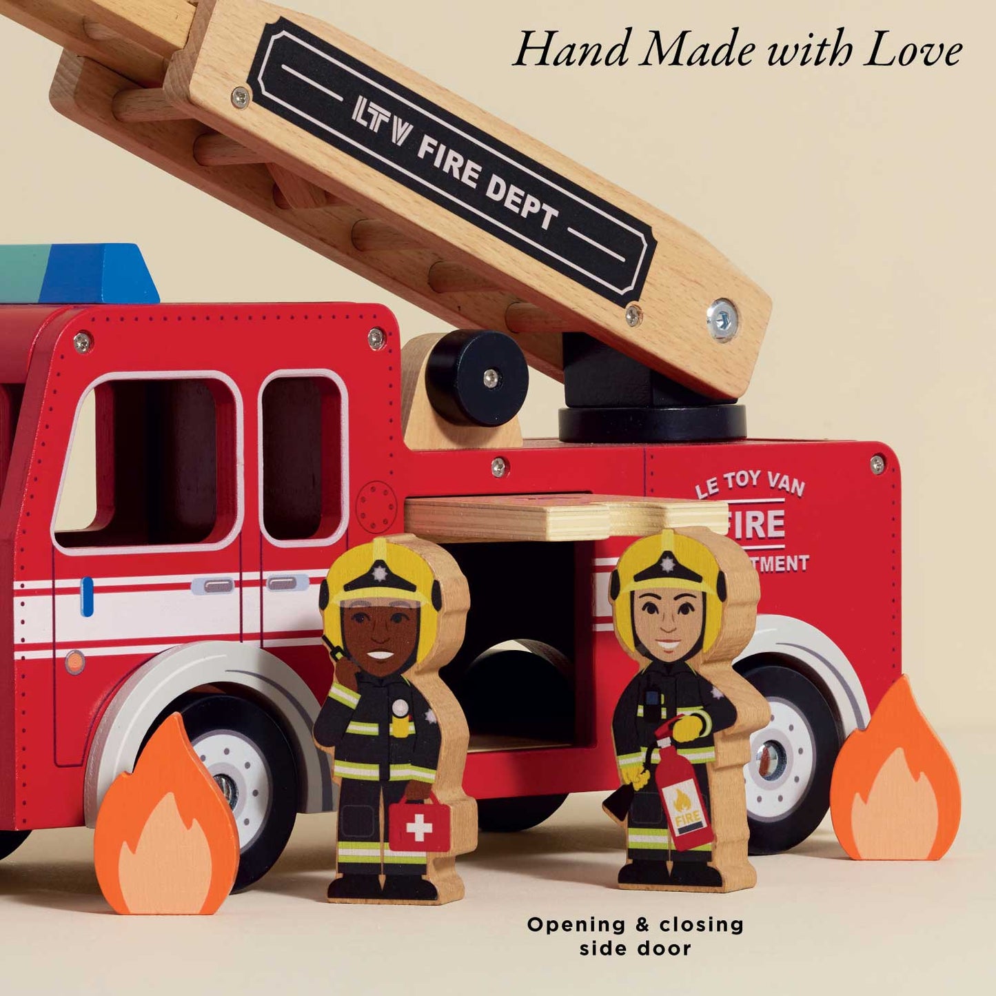 Toy Fire Engine & Characters