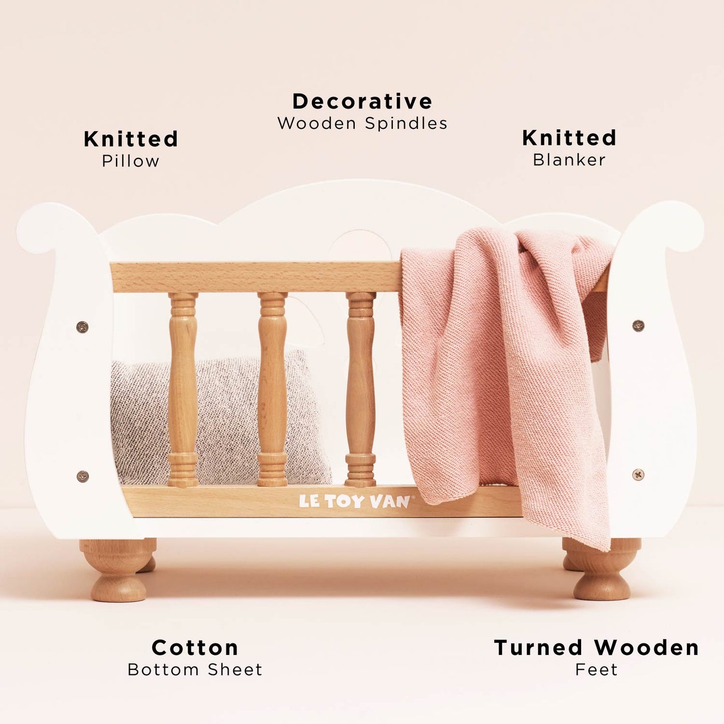 Dolls Wooden Cot