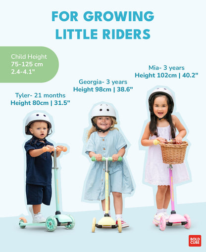Blue & Green - Teeny 3 Wheel Scooter