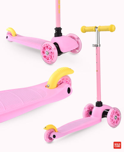 Pink & Yellow - Teeny 3 Wheel Scooter